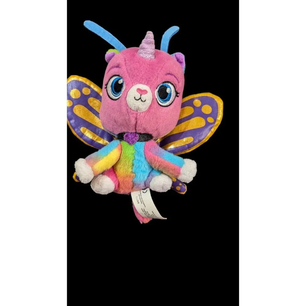 Rainbow Butterfly Unicorn Kitty Plush - 6” Funrise Inc. Colorful  stuffed animal